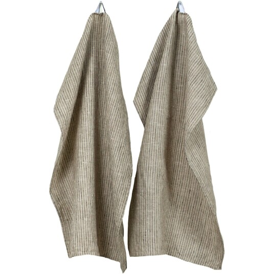 Himla Linus Kjøkkenhåndkle 2 pk 50x70 cm Kohl/Natural