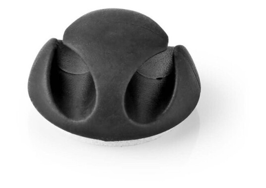 Nedis Kabelorganizer 6-pakning Klikk og Go Sort Kabelklips 5,3mm