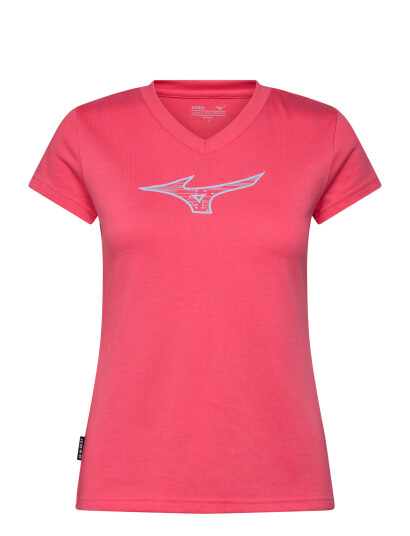 Mizuno Athletics Rb T Shirt(W)   Coral   L