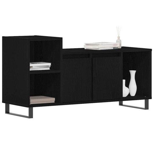 TV skap Svart Eik 100x35x55 cm Konstruert Tre TV skap Svart Eik 100x35x55 cm Konstruert Tre