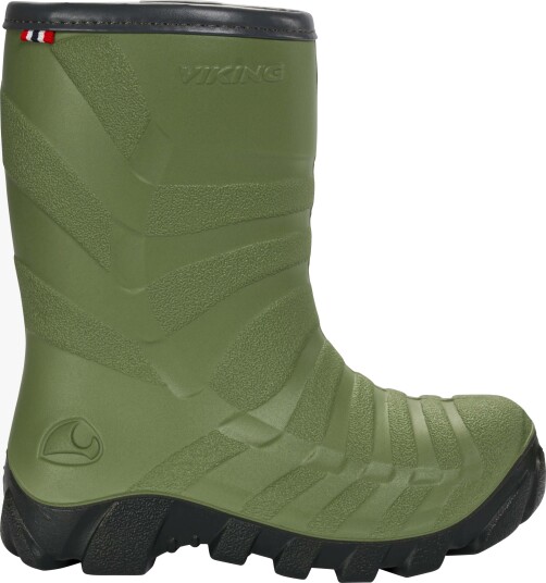 Viking Ultra Fôrede Gummistøvler Grønn 25