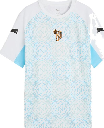 Puma T skjorte NJR Kreativitet Jersey Jr White/Blue/Green Puma 10 år (140) T skjorte Blå Grønn Hvit Lyseblå Oransje