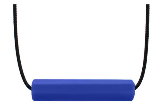 ARK Therapeutic | Tyggesmykke, Krypto-Bite Tube - Standard Mørkeblå