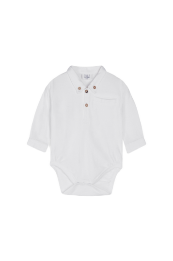 Hust And Claire Hust & Claire Basil skjortebody med treknapper white 74