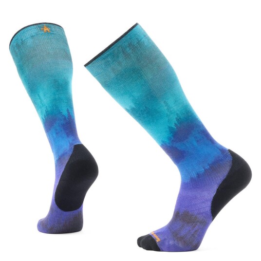 Smartwool Men's Ski Targeted Cushion Compression Print Otc Socks Black 42 45