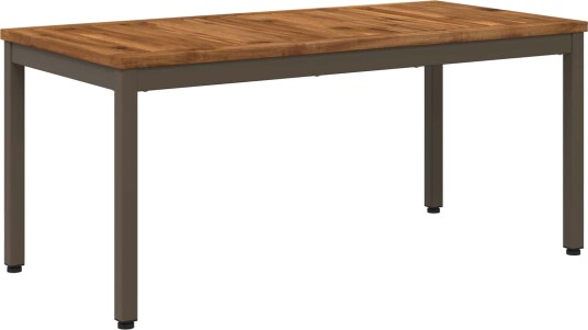 vidaXL Kaffebord Naturlig og Kaffe 50 x 100,5 x 45 cm Solid akasietre