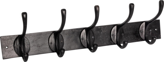Lama Halvor Bakke Knaggrekke Vintage Metall m. 5 knagger Matt black Lama Halvor Bakke Knaggrekke Vintage Metall m. 5 knagger Matt black