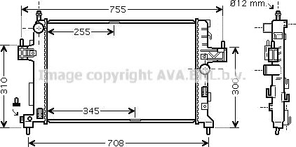 PRASCO OLA2380 Radiator motorkjøling
