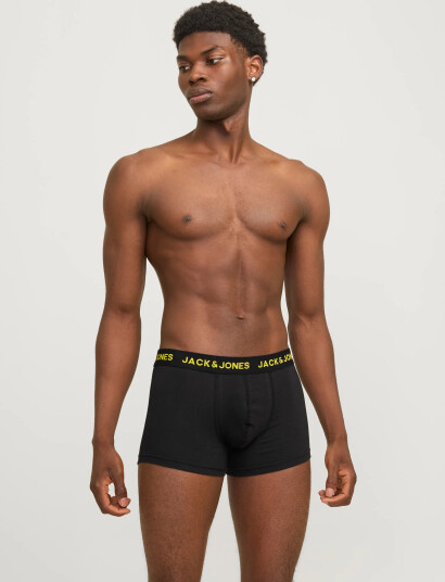 Jack & Jones Jacbasic Trunks 7 Pack Noos - Black - XL