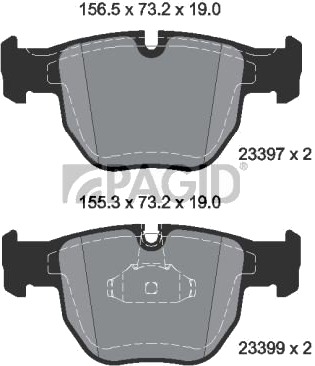 PAGID T1233N Bremseklosser