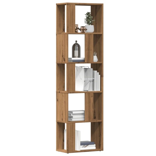 Bokhylle artisan eik 45x24x159 cm konstruert tre