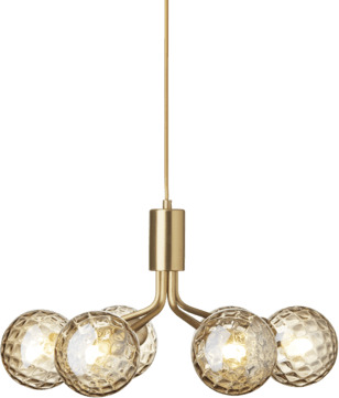 Nuura Apiales 6 taklampe messing / optic gold Nuura Apiales 6 taklampe messing / optic gold