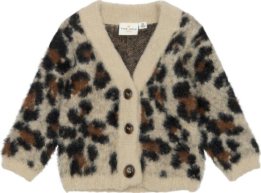 THE NEW Siblings Feather Gray AOP Pamela Jacquard Cardigan 104