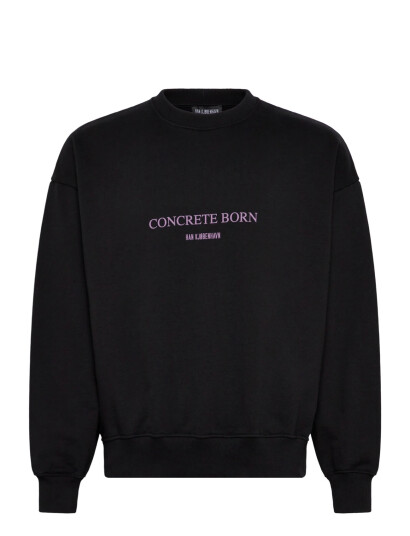 HAN Kjøbenhavn Logo Oversized Crewneck - Black - L