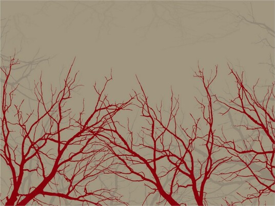 Fototapet Red-Hot Branches 400x309 - Artgeist sp. z o. o.