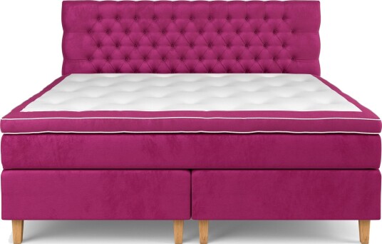 Celine Kontinentalseng 210x210 cm Rosa/Fløyel