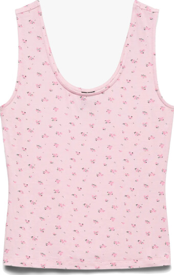 Vero Moda Esther Short Sleeve U Neck Top Rosa S