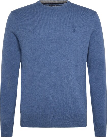 Polo Ralph Lauren Wool Crewneck Sweater BLUE BORAGE HEATH XS