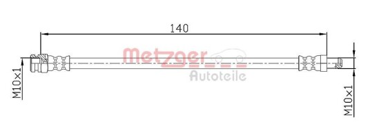 Bremseslange METZGER 4110106