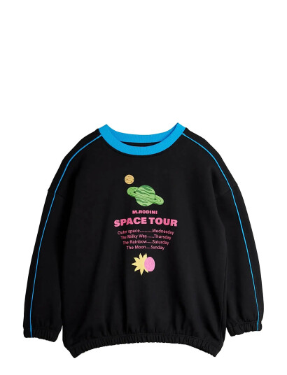 Mini Rodini Space Tour Sp Sweatshirt Black 140/146