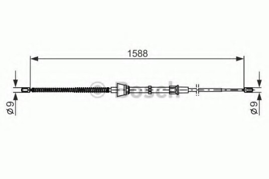 Bosch Tautrekk parkeringsbrems BOSCH 1 987 482 266