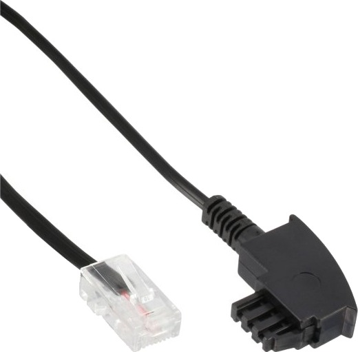 Inline 18501 1 M Tae F Rj45 Sort Hankjønn Hankjønn