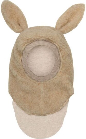 HUTTEliHUT Balaclava Teddy ull kaninører Cobblestone HUTTEliHUT Balaclava Teddy ull kaninører Cobblestone