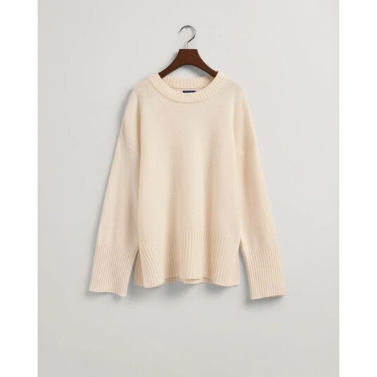 Gant C-halsgenser Beige S Gant C-halsgenser Beige S