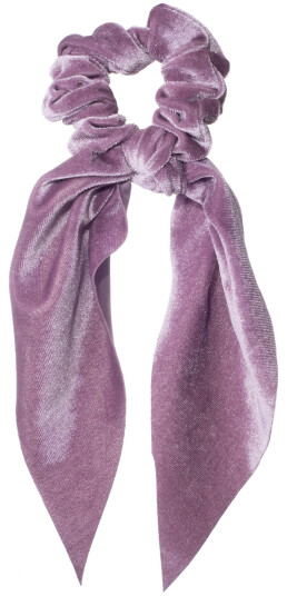 Dazzling Scrunchie Tail Velvet  Purple