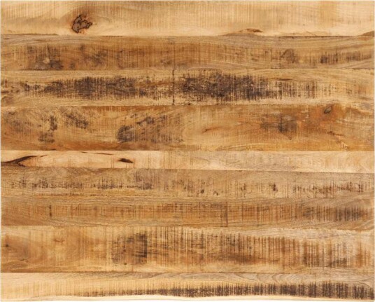 Bordplate 100x80x3,8 cm naturlig kant grovt heltre mangotre