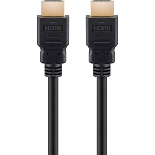 Goobay HDMI 2.1 Kabel 1m - Ultra High Speed med Gullkontakter, Svart Goobay HDMI 2.1 Kabel 1m - Ultra High Speed med Gullkontakter, Svart