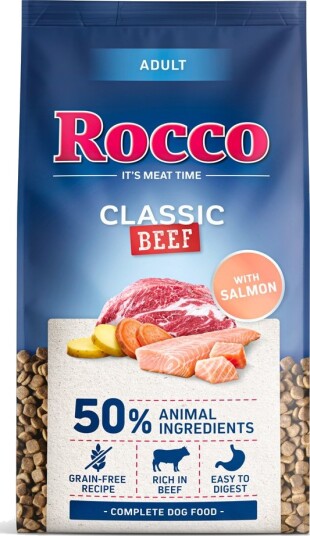 Rocco Tørrfôr Adult Classic Storfekjøtt Med Laks 10 kg