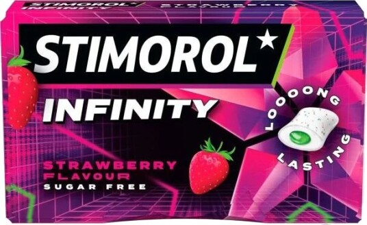 Stimorol Max Splash Strawberry Lime   Jordbær og Lime Tyggegummi med Fyll