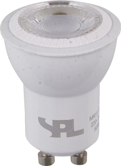 Spl GU10 MR11 4W dimbar LED pære   280lm 3000K 35 grader hvit   Dimbar : Dimbar Kulør : Varm
