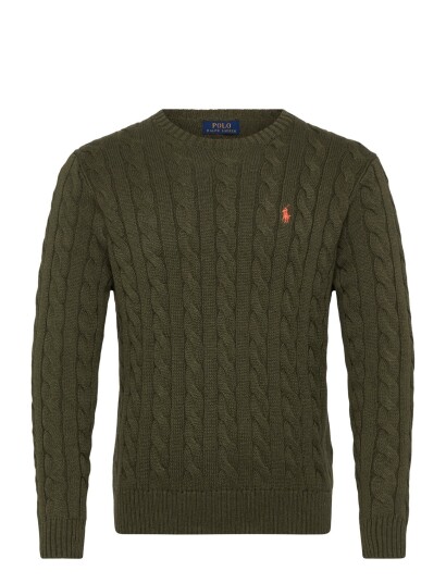 Polo Ralph Lauren Cable Knit Cotton Sweater Khaki green XS Polo Ralph Lauren Cable Knit Cotton Sweater Khaki green XS