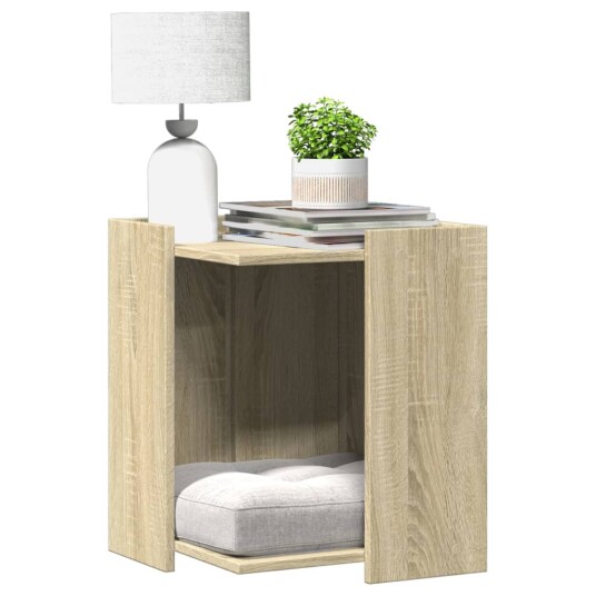 Vidaxl Skap Til Kattetoalett Sonoma Eik 42X42X51 cm Konstruert Tre