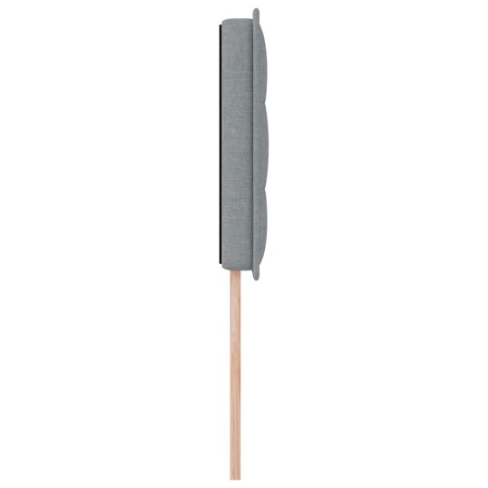  LED Hodegjerde Linje Design Lys Grå 80 cm Stoff