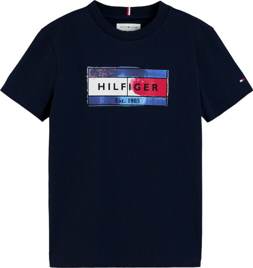 Tommy Hilfiger T skjorte Dark Blue m. Trykk Tommy Hilfiger 7 år (122) T skjorte Marineblå