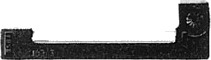 Pelikan Fargebånd Nylon Sort (4mm/0.2m) Pelikan Fargebånd Nylon Sort (4mm/0.2m)