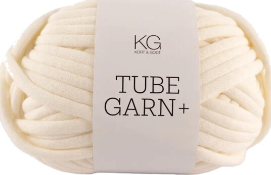 Kort og Godt Tubegarn+ 7mm Krem 7880, 120g