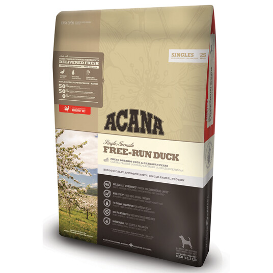 Acana Frittgående And Hundemat 11,4 kg - Kornfritt Tørrfôr Acana Frittgående And Hundemat 11,4 kg - Kornfritt Tørrfôr