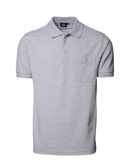 Id PRO Wear Poloskjorte m. Lomme til Herre Grå