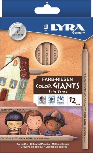Lyra Giant Skin Tones 12 pcs BL