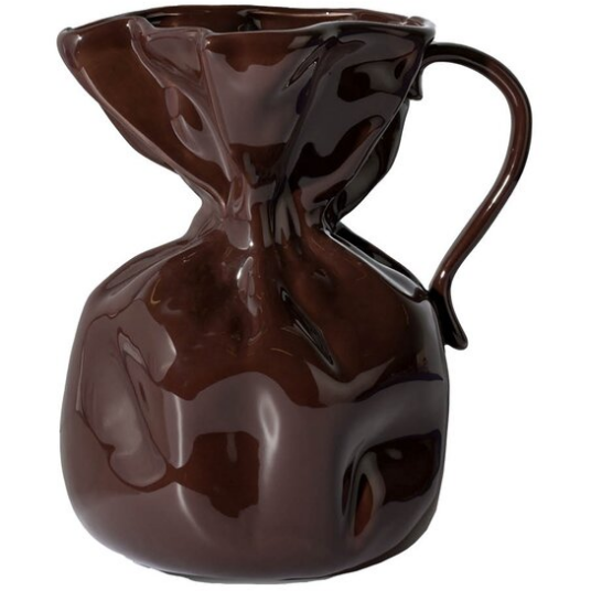 Byon Crumple Vase Brun Byon Crumple Vase Brun