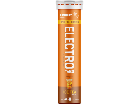 LinusPro Elektrolytt Tabs ice tea med koffein 20 tabs LinusPro Elektrolytt Tabs ice tea med koffein 20 tabs