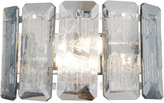 Lucea Orvin vegglampe krom 2 lyskilder bredde 33 cm glass Lucea Orvin vegglampe krom 2 lyskilder bredde 33 cm glass