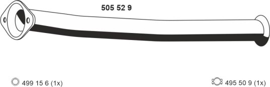 Eksosrør ERNST 505529