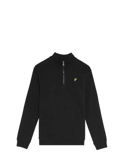 Lyle & Scott Quarter Zip Pullover - Black - 122-128