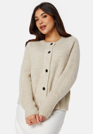 SELECTED FEMME Slflulu LS knit short cardigan Light beige Light beige - XXL SELECTED FEMME Slflulu LS knit short cardigan Light beige Light beige - XXL