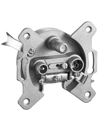 Pro 3-way antenna end wall socket